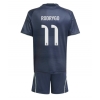 Camisa de time de futebol Real Madrid Rodrygo Goes #11 Replicas 2º Equipamento Infantil 2025-26 Manga Curta (+ Calças curtas)